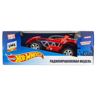 Т10985 Игрушка Hot Wheels багги на р/у, cо светом, скорость до 17км/ч, с АКБ, красная